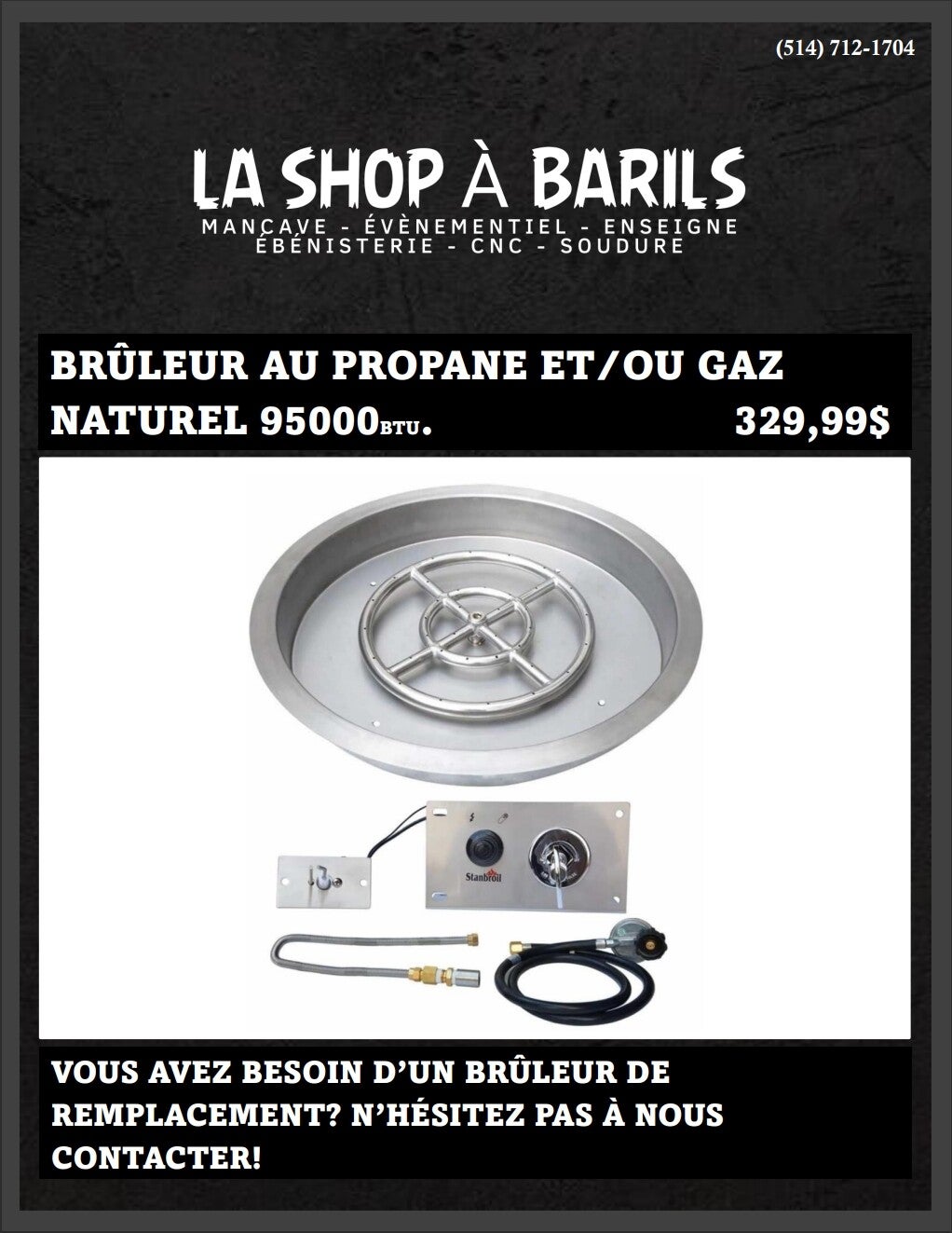 BRÛLEUR 95 000BTU