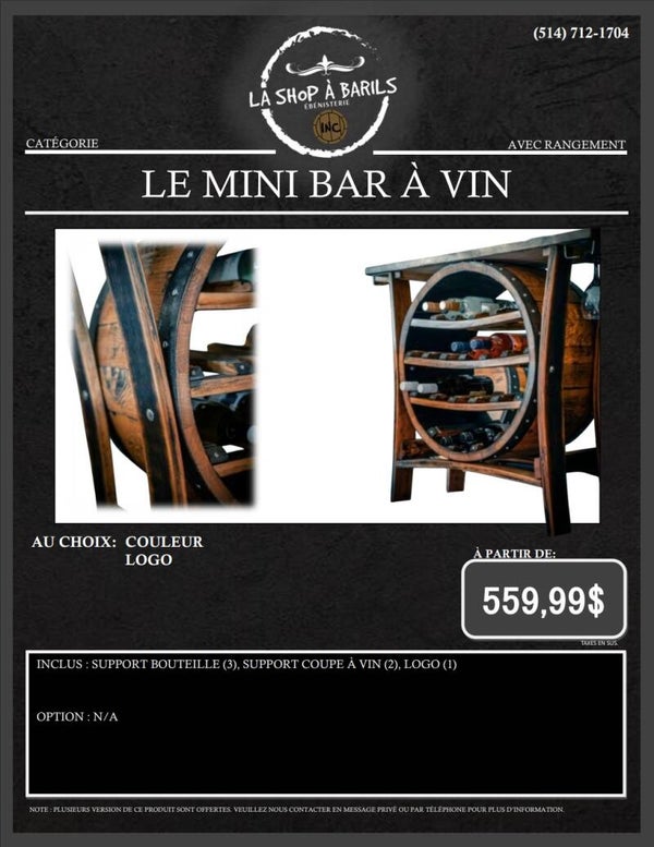 LE MINI BAR À VIN