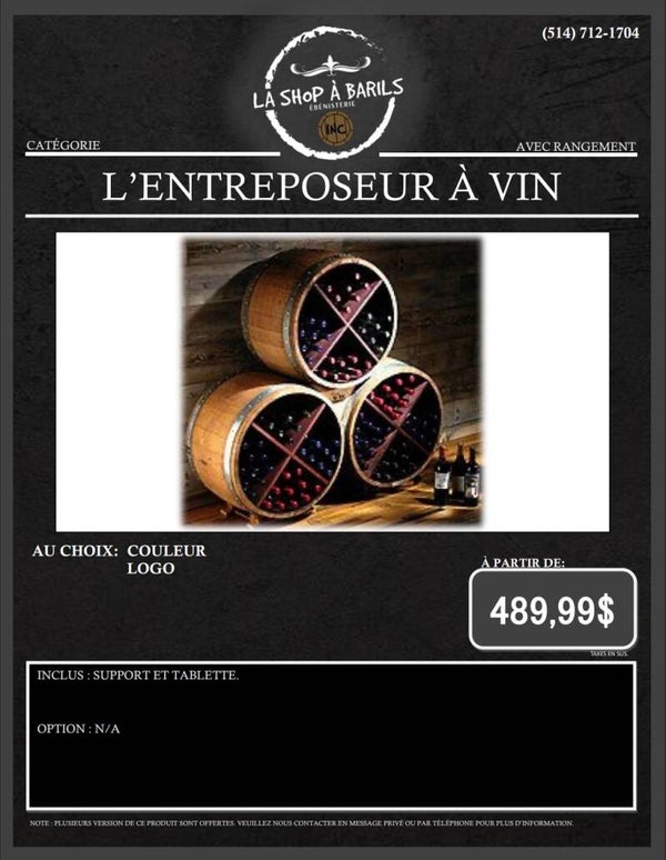 L'ENTREPOSEUR À VIN