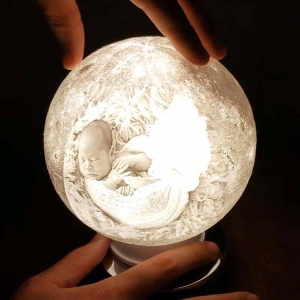 Litofania esférica lunar