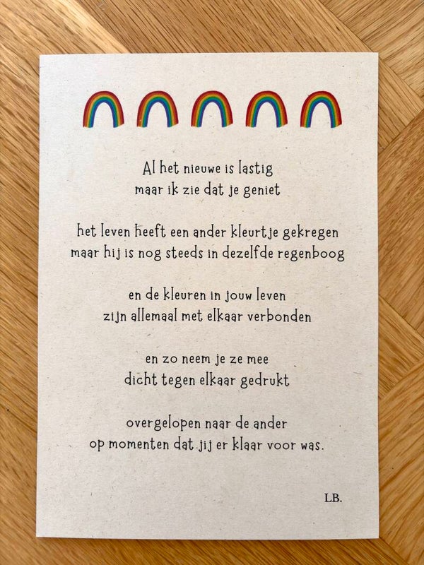 A5 Print - Regenboog