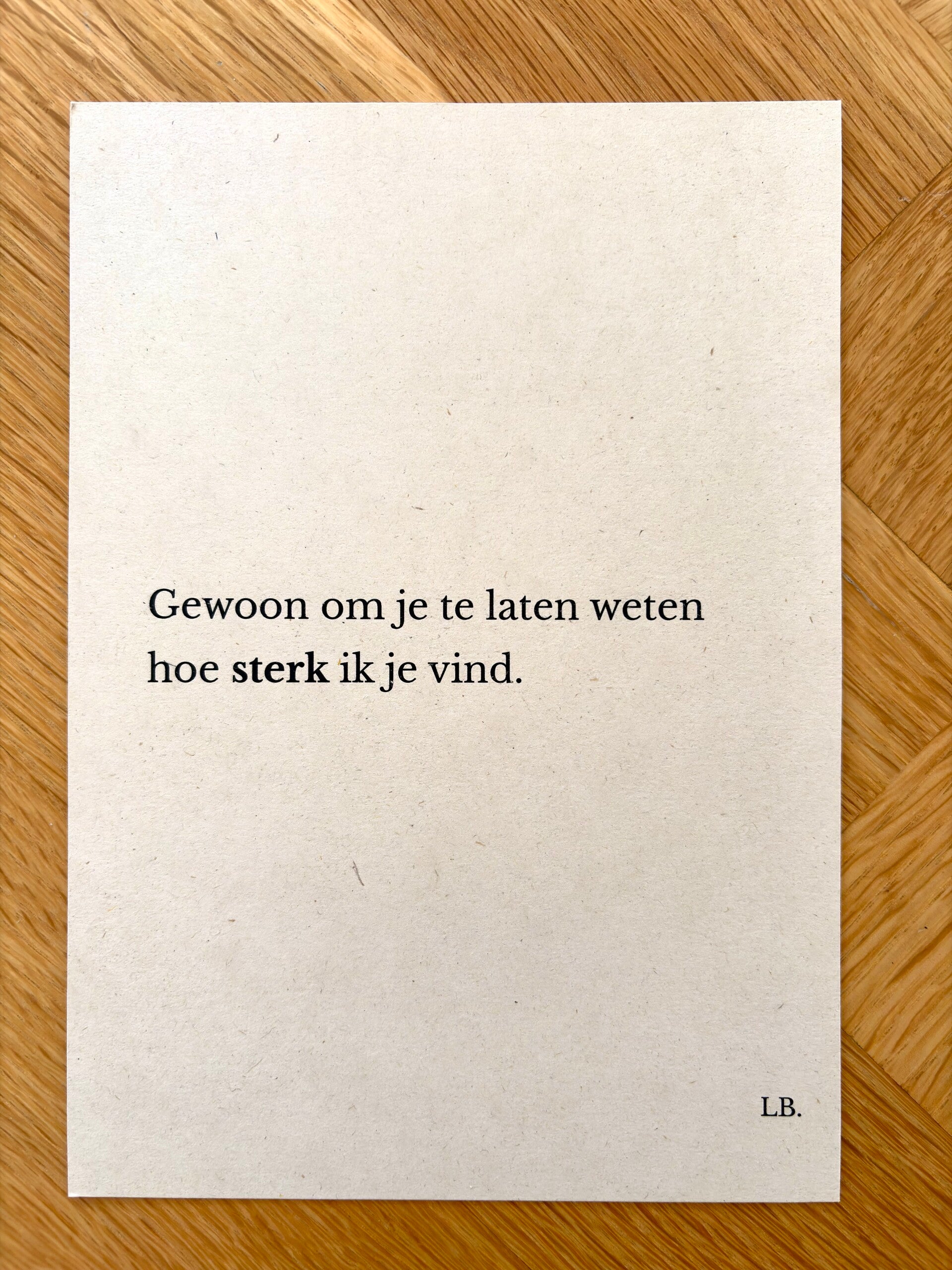 A5 Print - Sterk