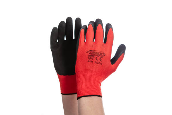 STAHLZET WERKHANDSCHOENEN XL - ROOD
