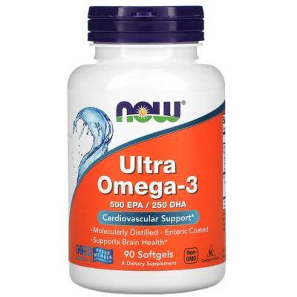 Zestaw „zdrowie i odporność „ NOW Foods Ultra Omega-3 90 kaps. EPA 500 mg DHA 250 mg oraz Osavi D3 K2 Mk7 4000ui