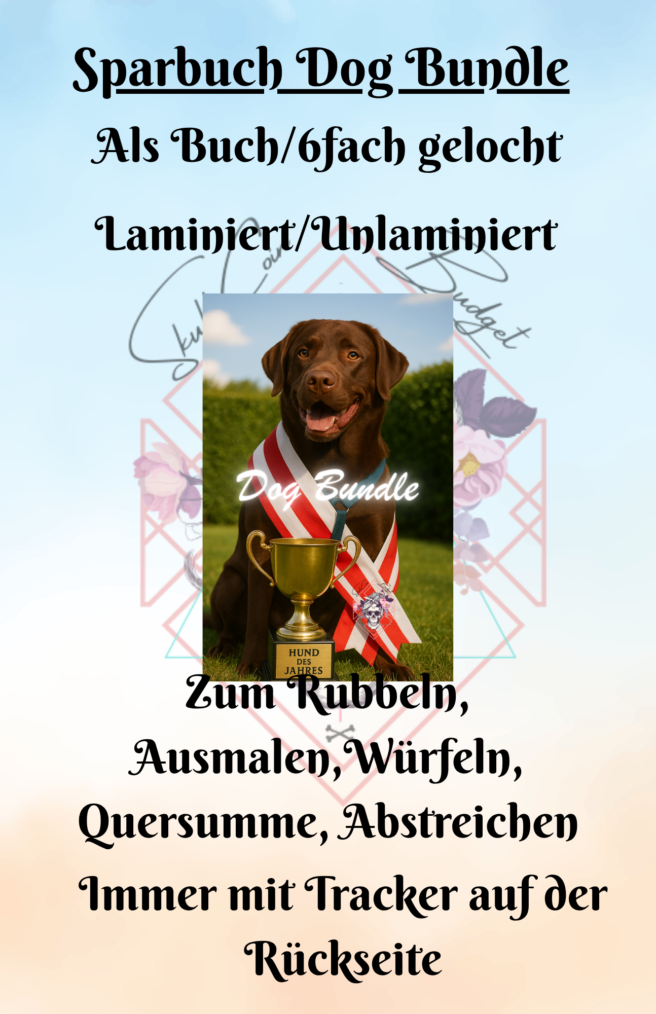 Sparbuch Dog Bundle Artikelnummer 0037