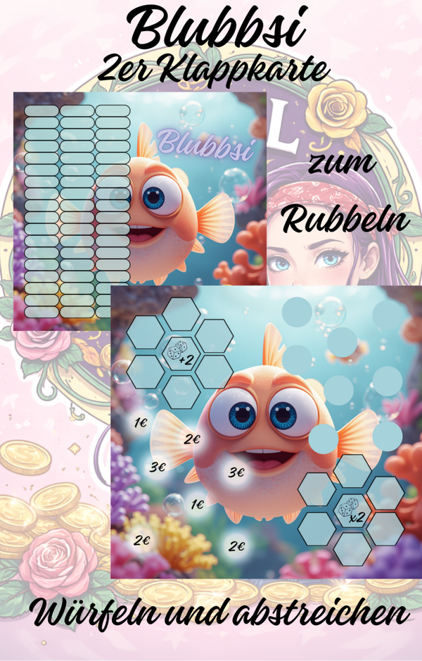 Blubbsi 2er Klappkarte ArtNr. 0290