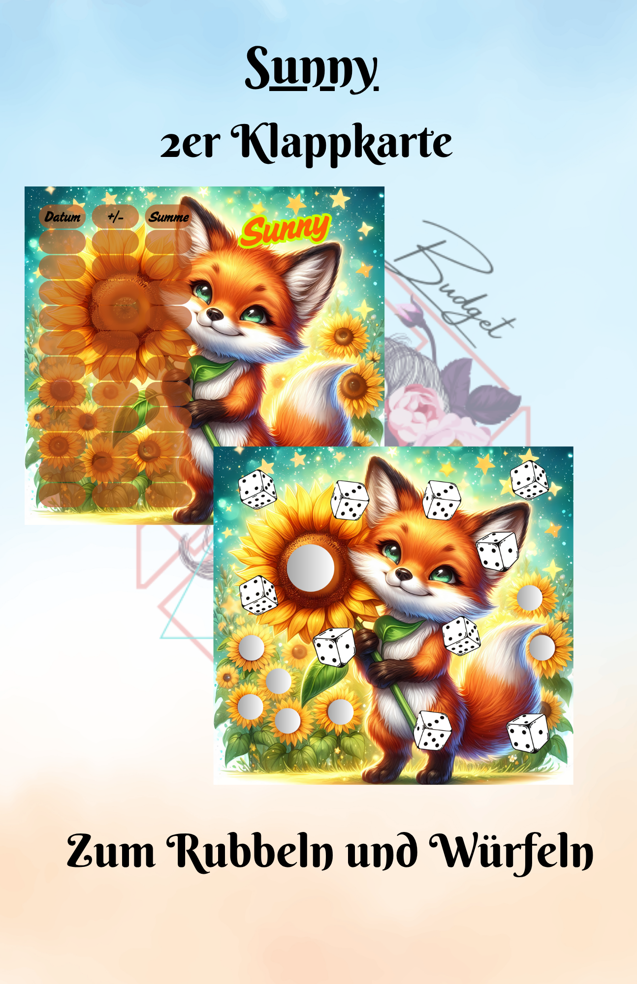 Sunny 2er Klappkarte Artikelnummer 0041