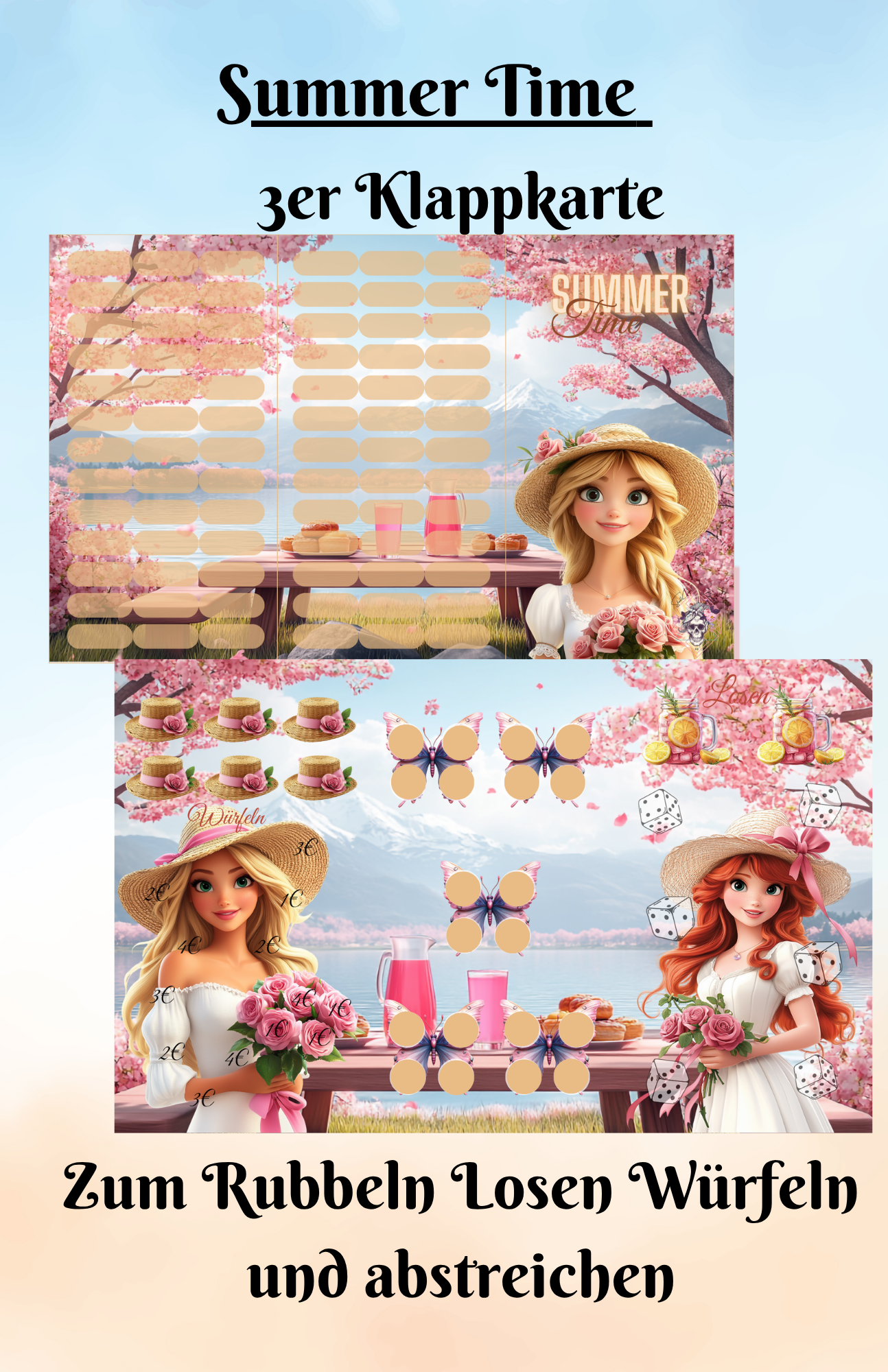 Summer Time 3er Klappkarte Artikelnummer 0042