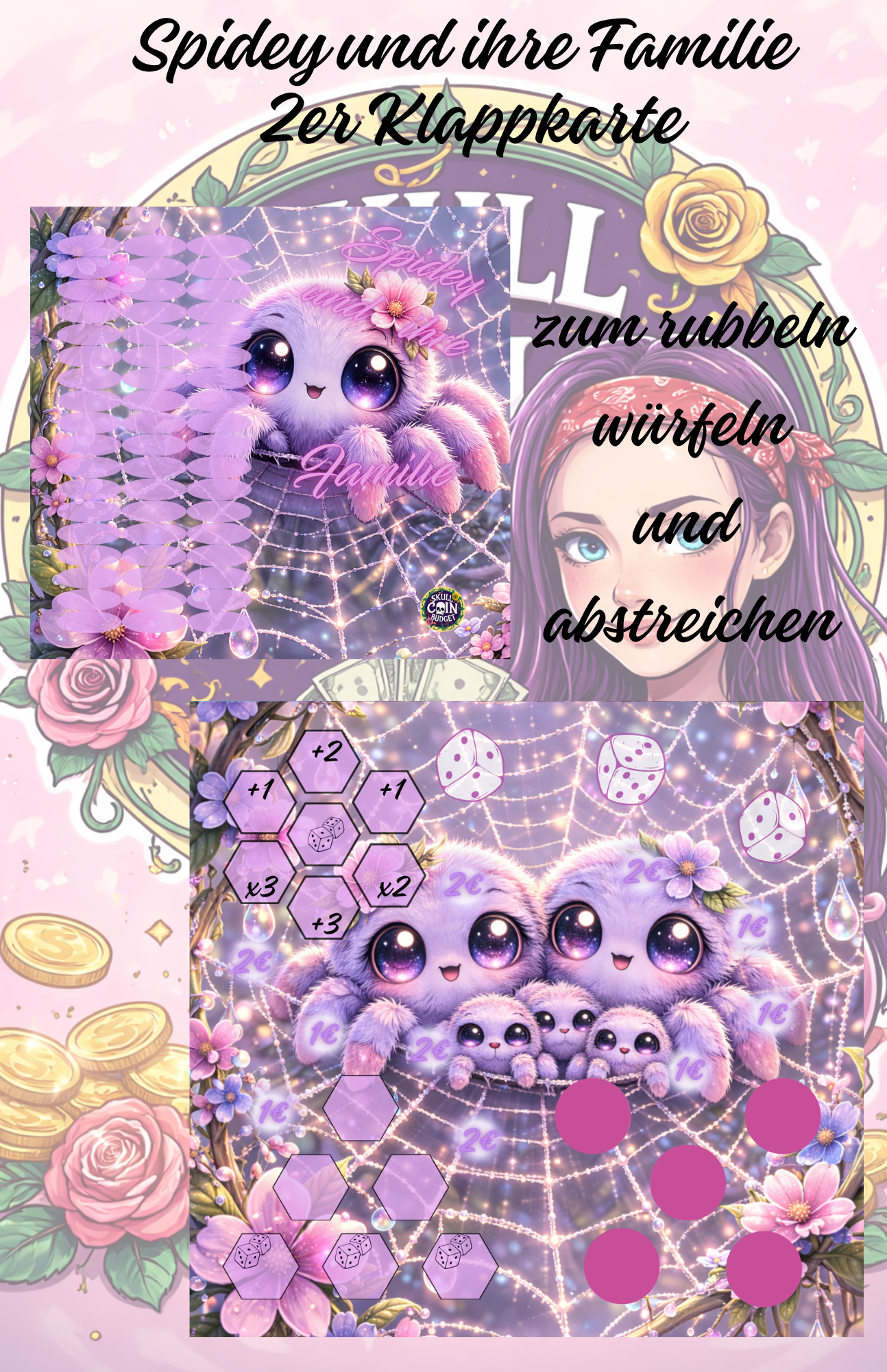Spidey und ihre Familie 2er Klappkarte Artikelnummer 0253
