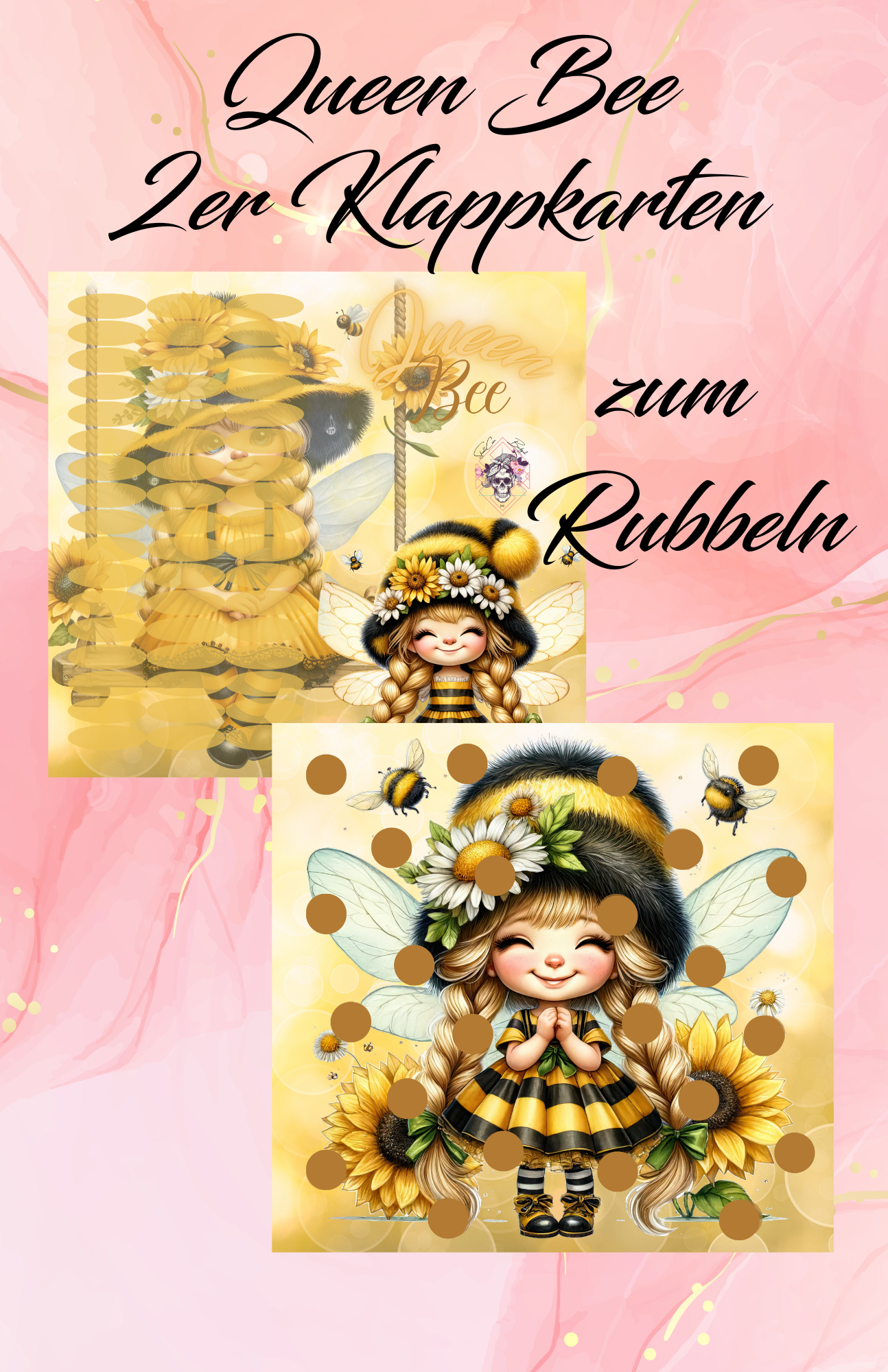 Queen Bee 2er Klappkarte Artikelnummer 0063