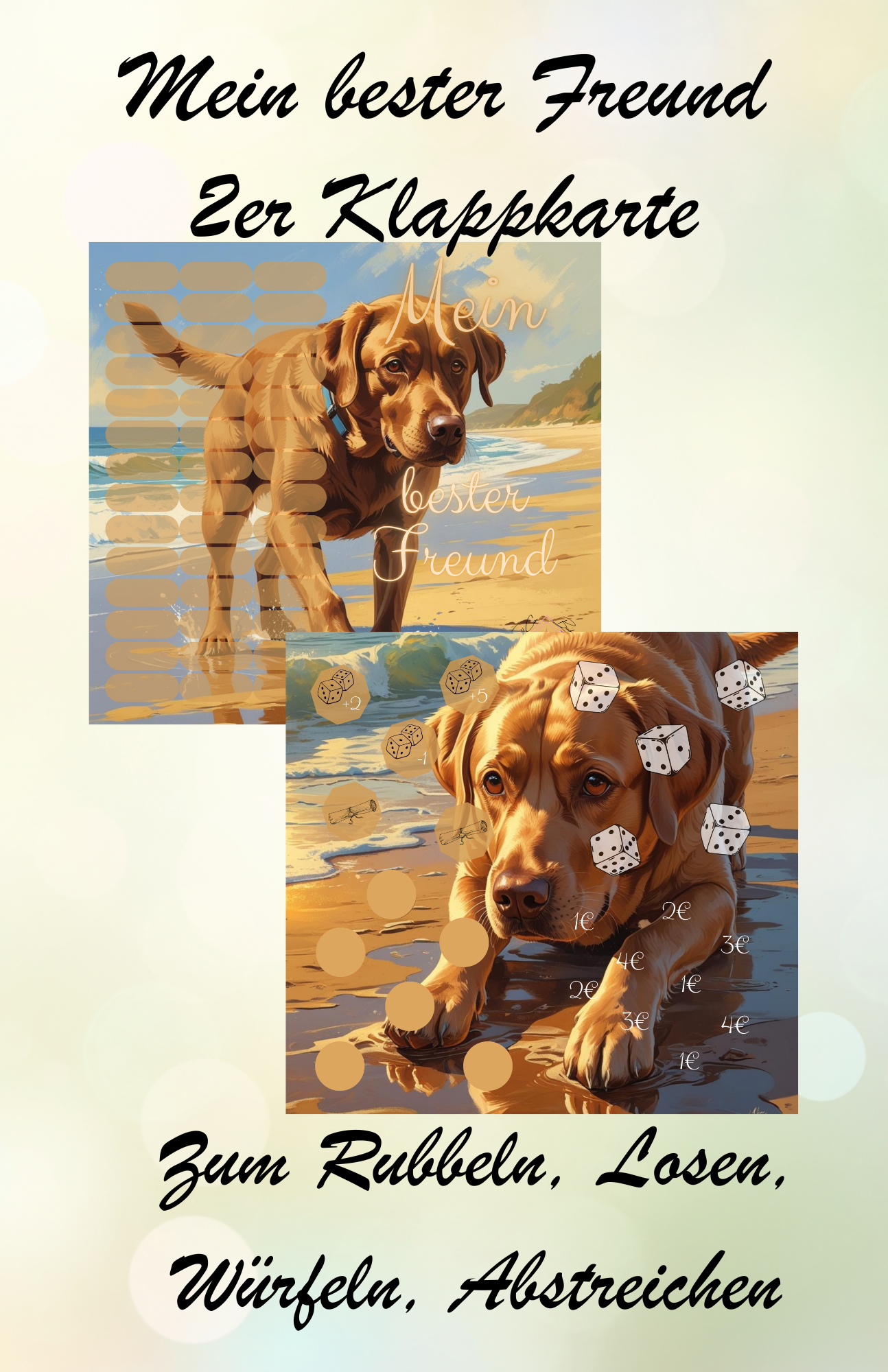 Mein Bester Freund 2er Klappkarte Artikelnummer 0007