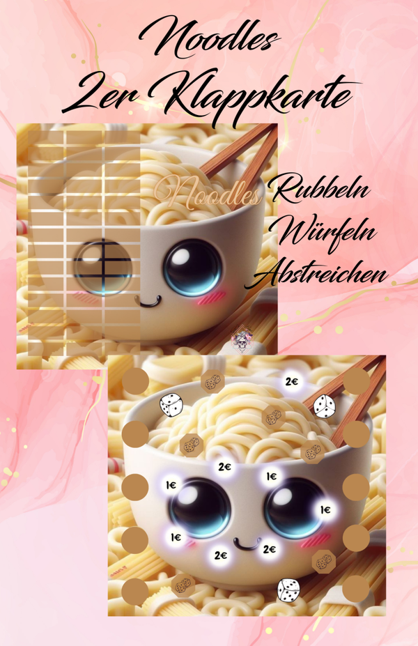 Noodles 2er Klappkarte Artikelnummer 0082