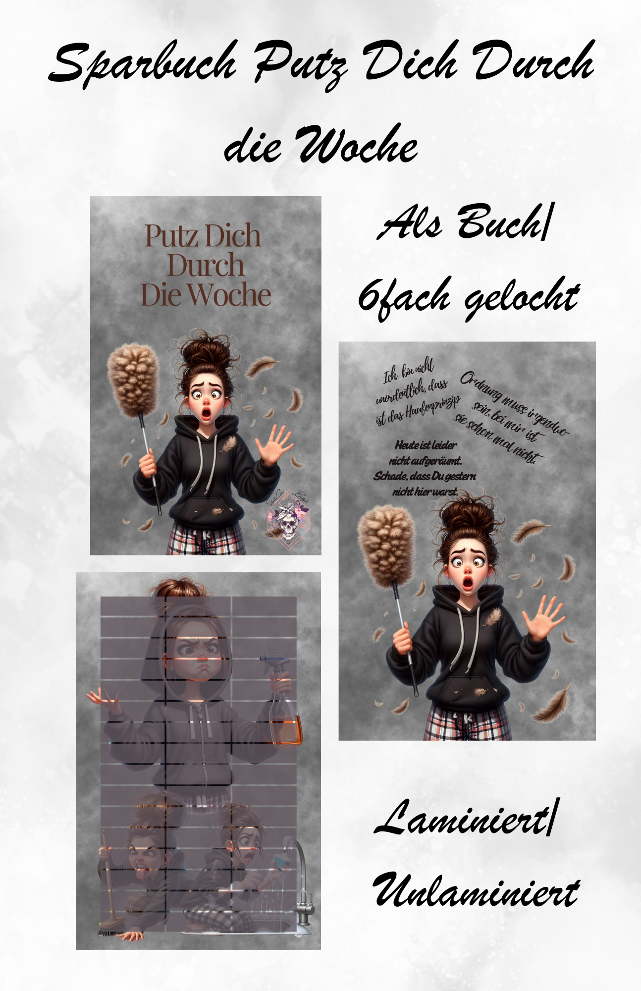 Sparbuch Putz Dich durch die Woche Artikelnummer0023