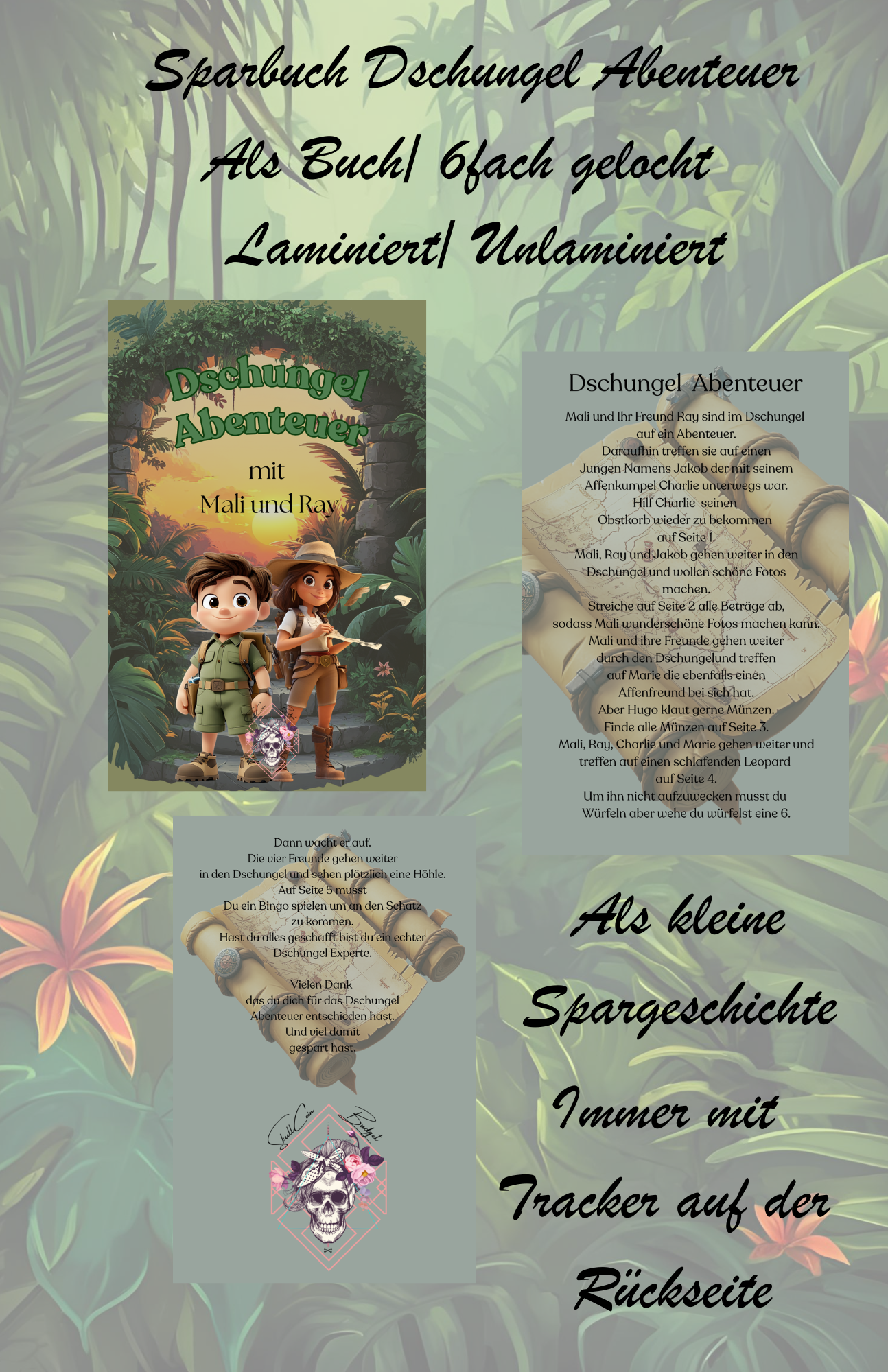 Sparbuch Dschungelabenteuer Artikelnummer 0025