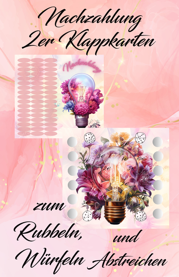 Nachzahlung 2er Klappkarte Artikelnummer 0066