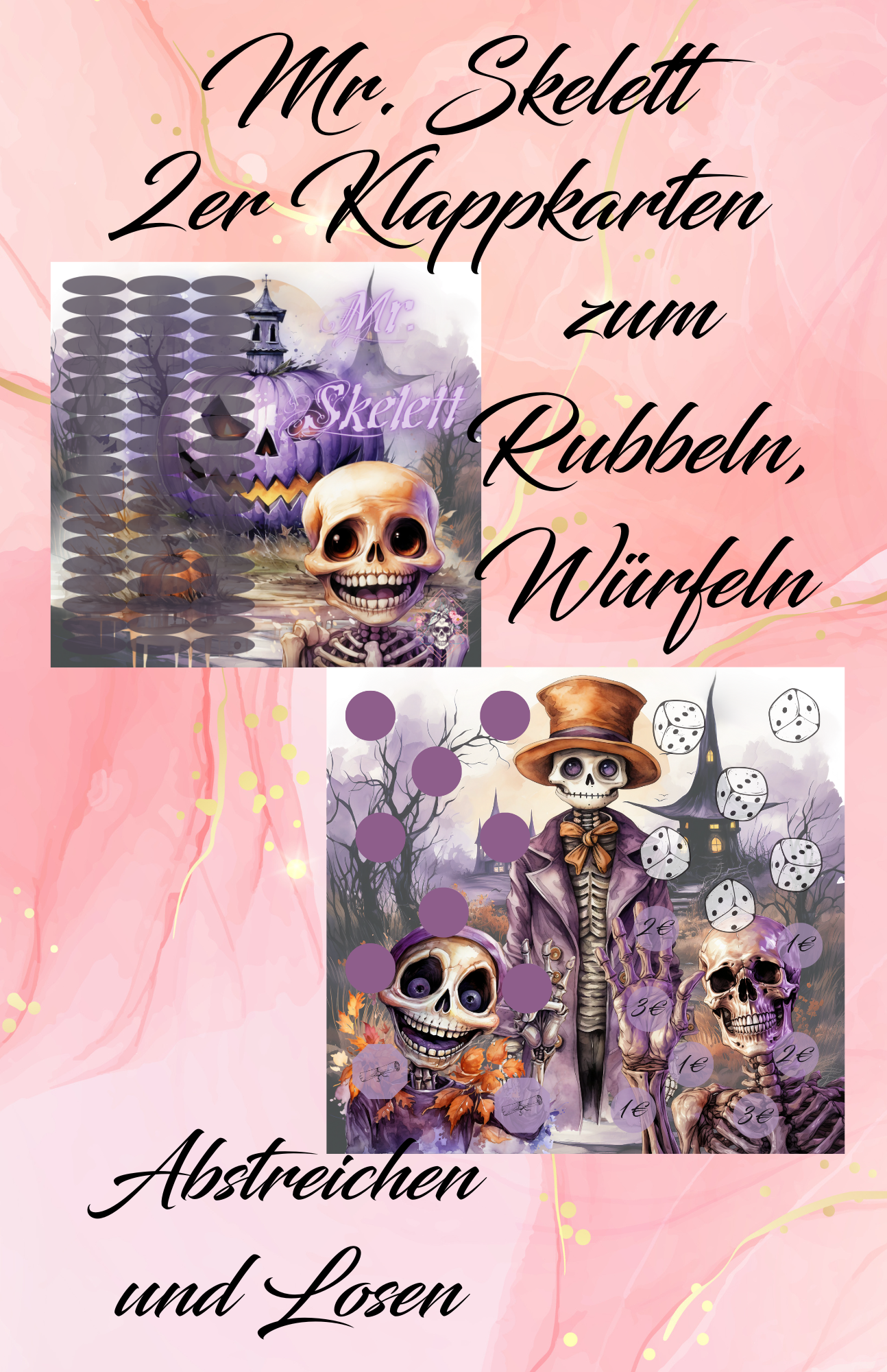 Mr. Skelett 2er Klappkarte Artikelnummer 0067