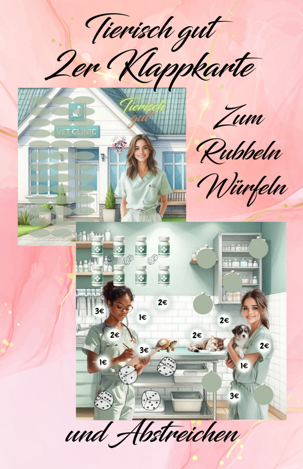 Tierisch gut 2er Klappkarte Artikelnummer 0087