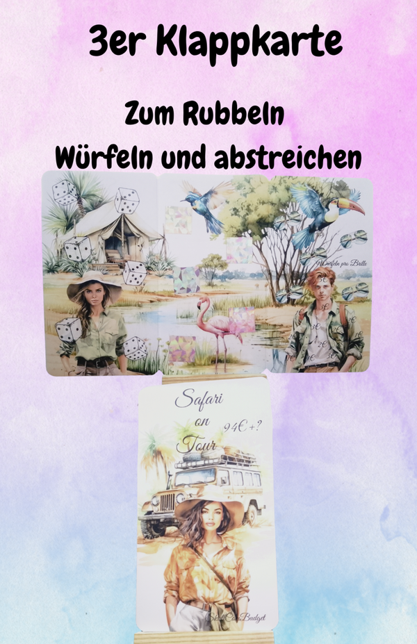 Safari on Tour 3er Klappkarte Artikelnummer 0146