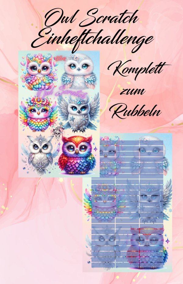 Owl Scratch Mini Jahreschallenge Artikelnummer 0090