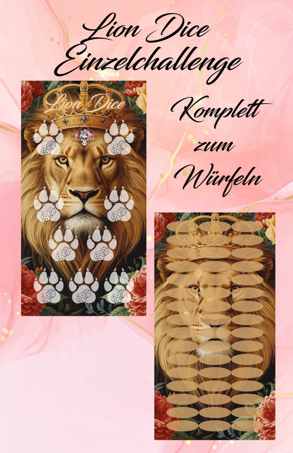 Lion Dice Einzelchallenge Artikelnummer 0092
