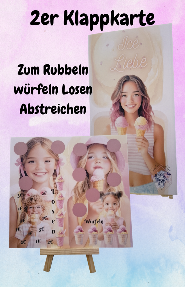 Ice Liebe 2er Klappkarte Artikelnummer 0115