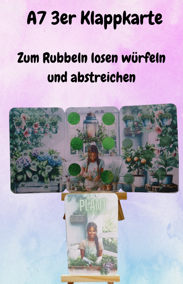 Plant Lover A7 3er Klappkarte Artikelnummer 0158