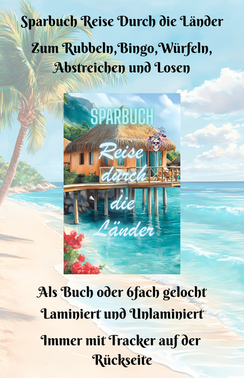 Sparbuch Reise Durch die Länder Artikelnummer 0030