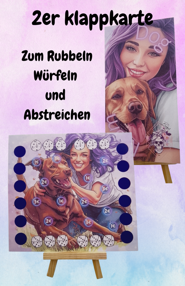 Dog Mom 2er Klappkarte Artikelnummer 0117