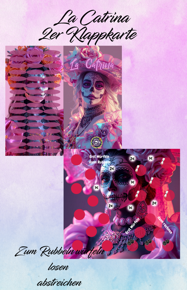 La Catrina 2er Klappkarte Artikelnummer 0215