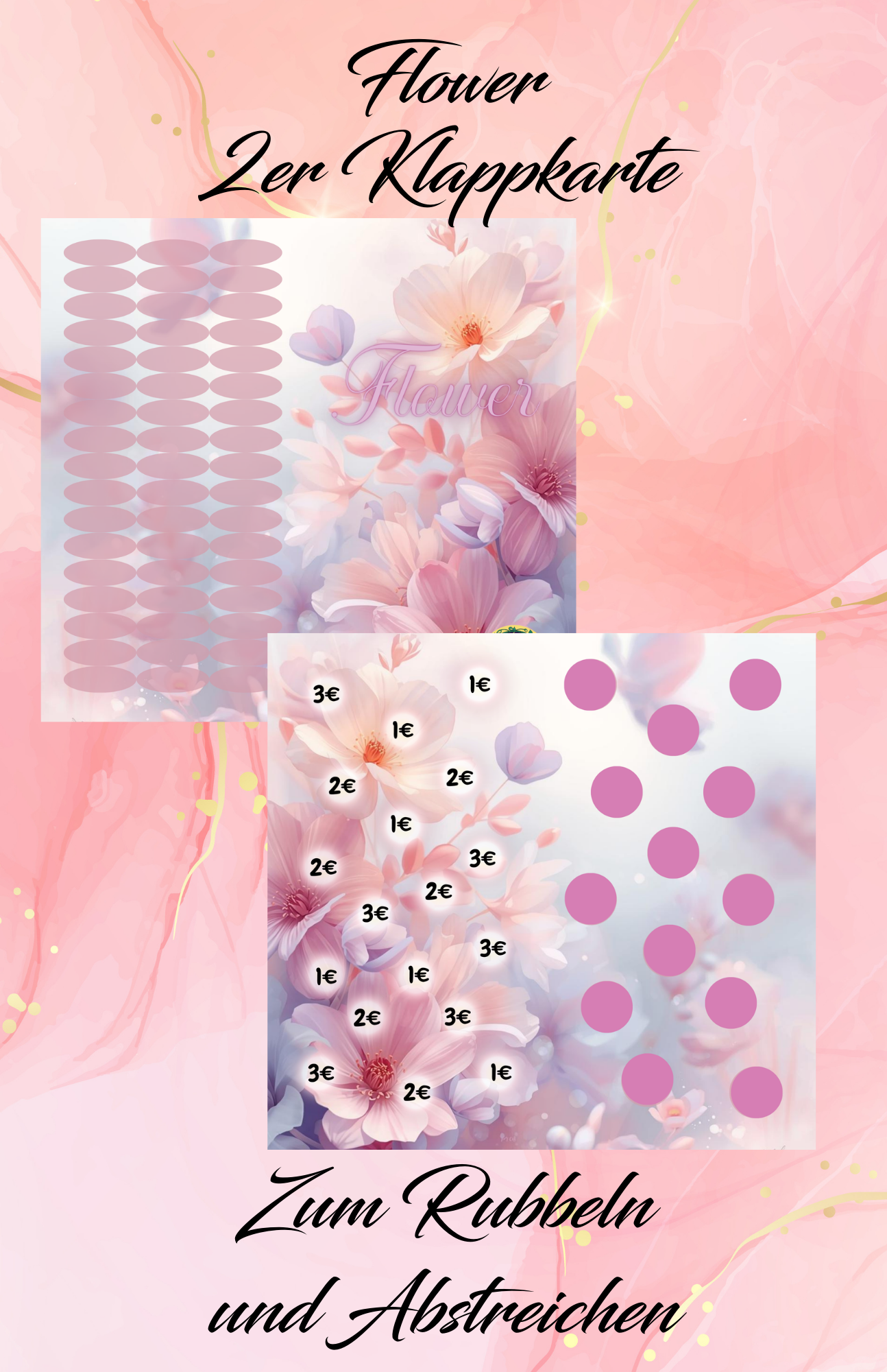 Flower 2er Klappkarte Artikelnummer 0111