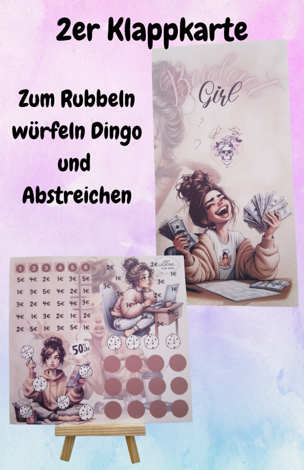 Budget Girl 2er Klappkarte Artikelnummer 0119