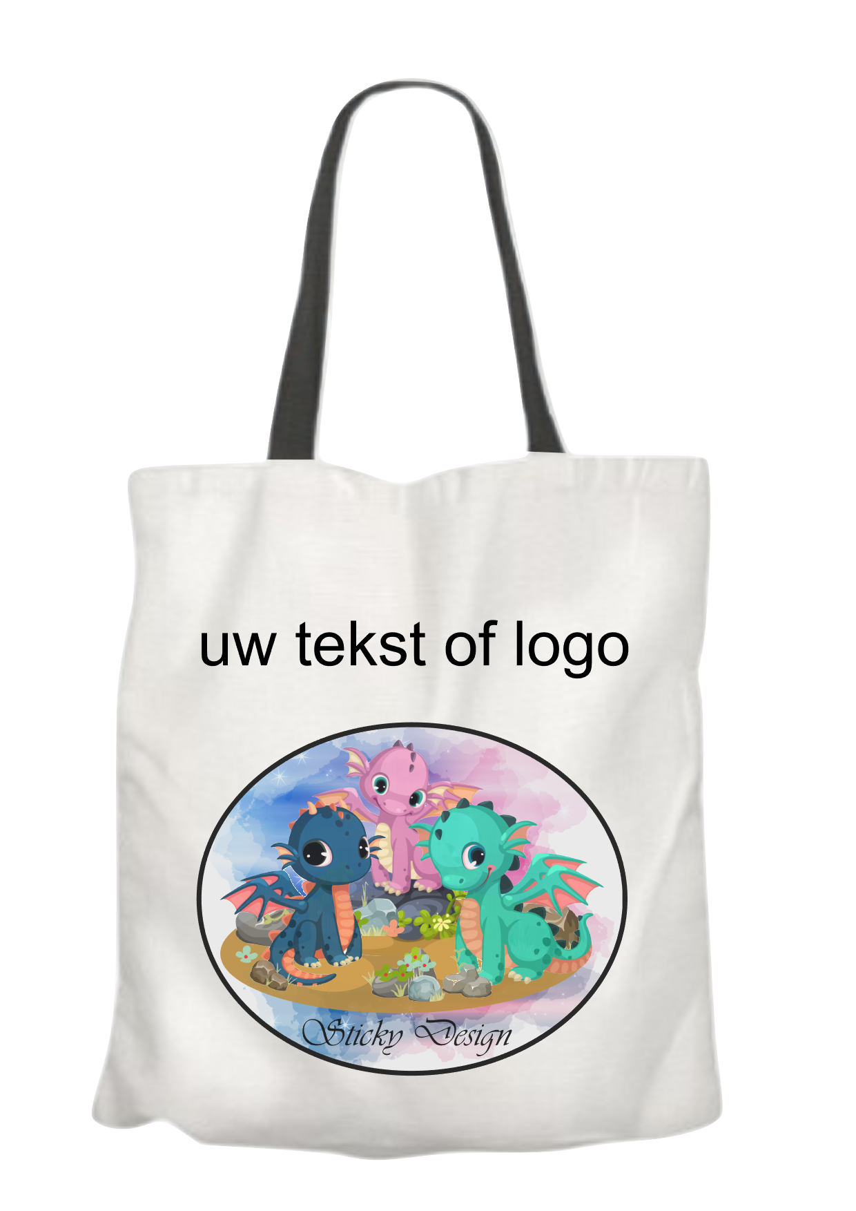 Tas bedrukt met tekst of logo