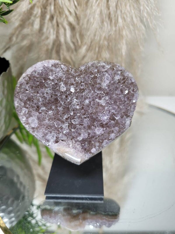 Amethist hart op standaard 040