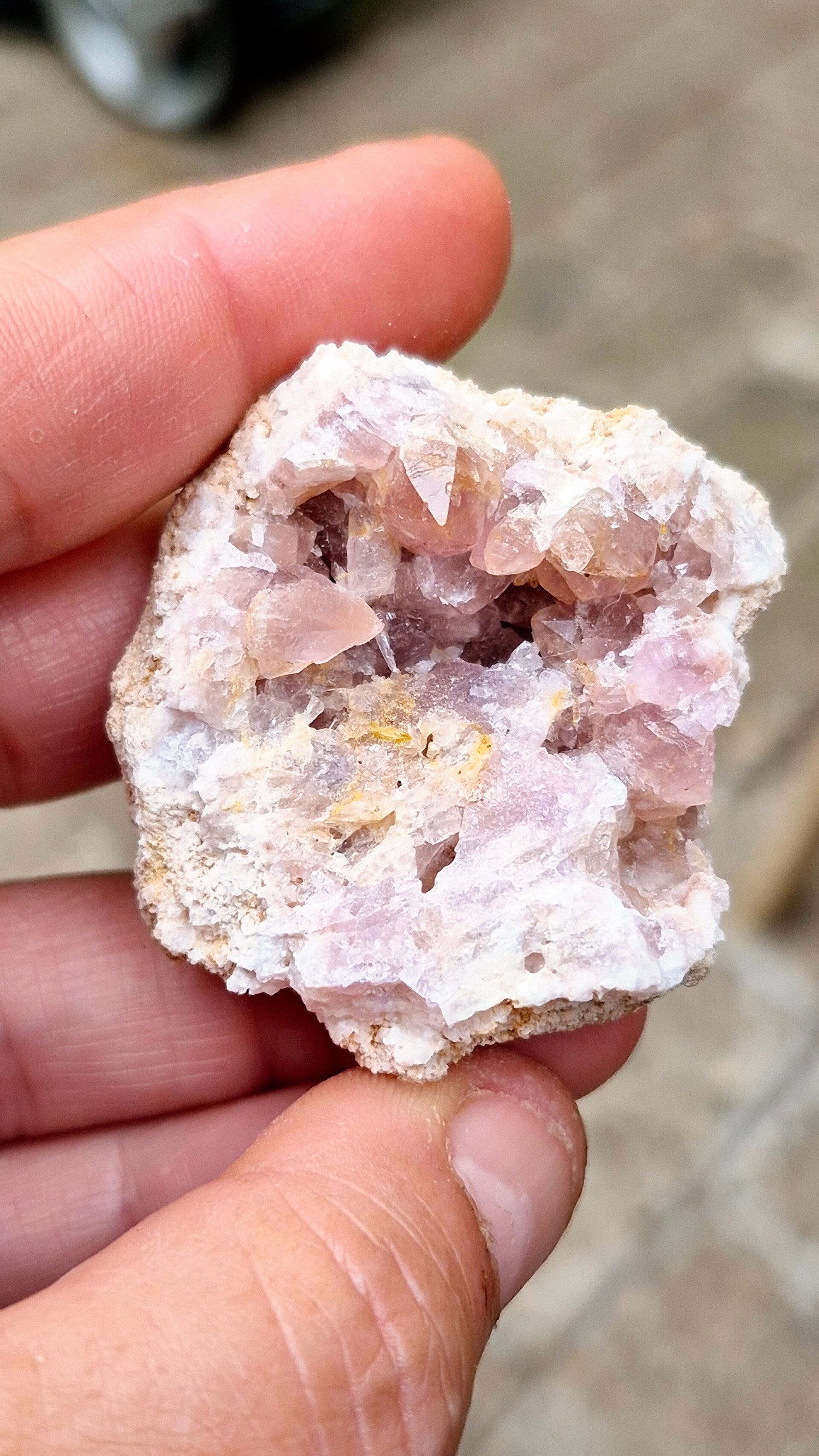 Roze Amethist geode #15