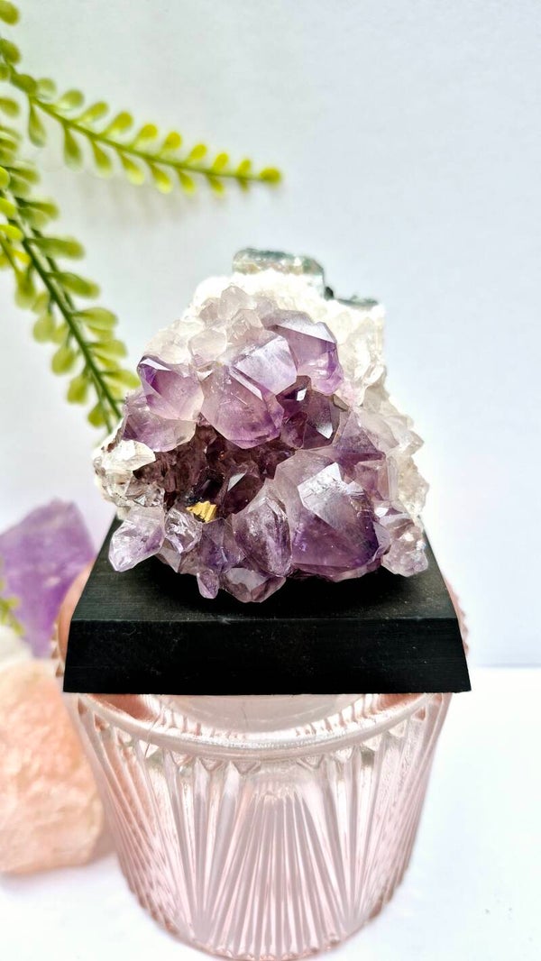 Amethist cluster op vaste voet #5