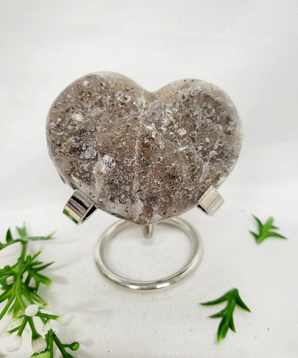 Regenboog Amethist hart op standaard F15