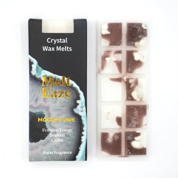 Melt Eaze Wax Melts – Violet met Maansteen Edelsteenchips