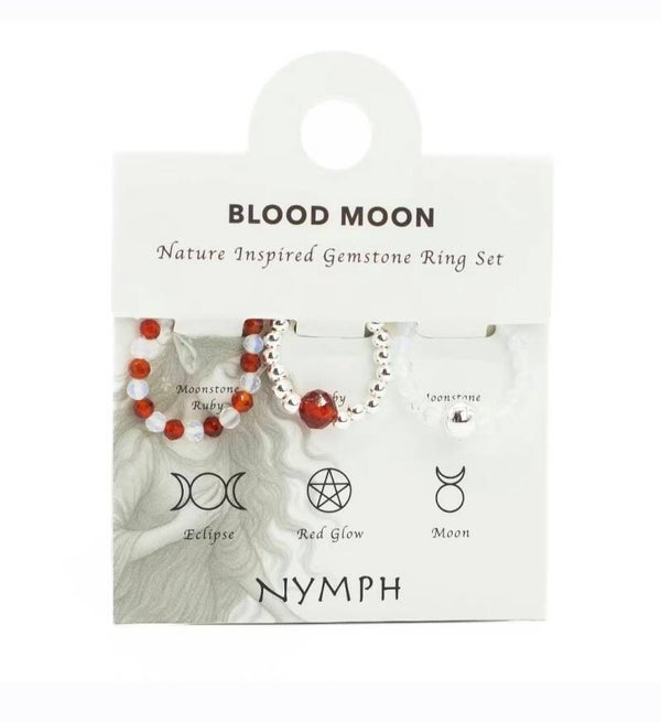 Nymph Spirit Edelsteen Ringenset - Bloedmaan