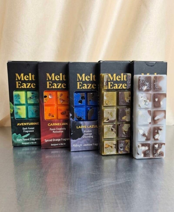 Melt Eaze Crystal Wax Melts – Handgegoten met Echte Edelstenen (50g)