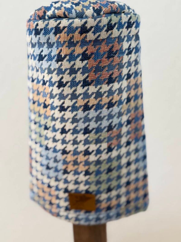 2088 - Driver Cover "Hahnentritt blau" (Zylinderform