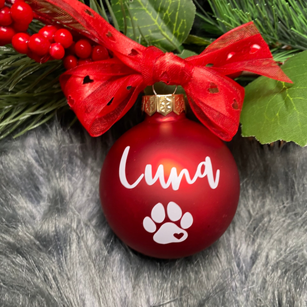 Personalisierte Weihnachtskugeln