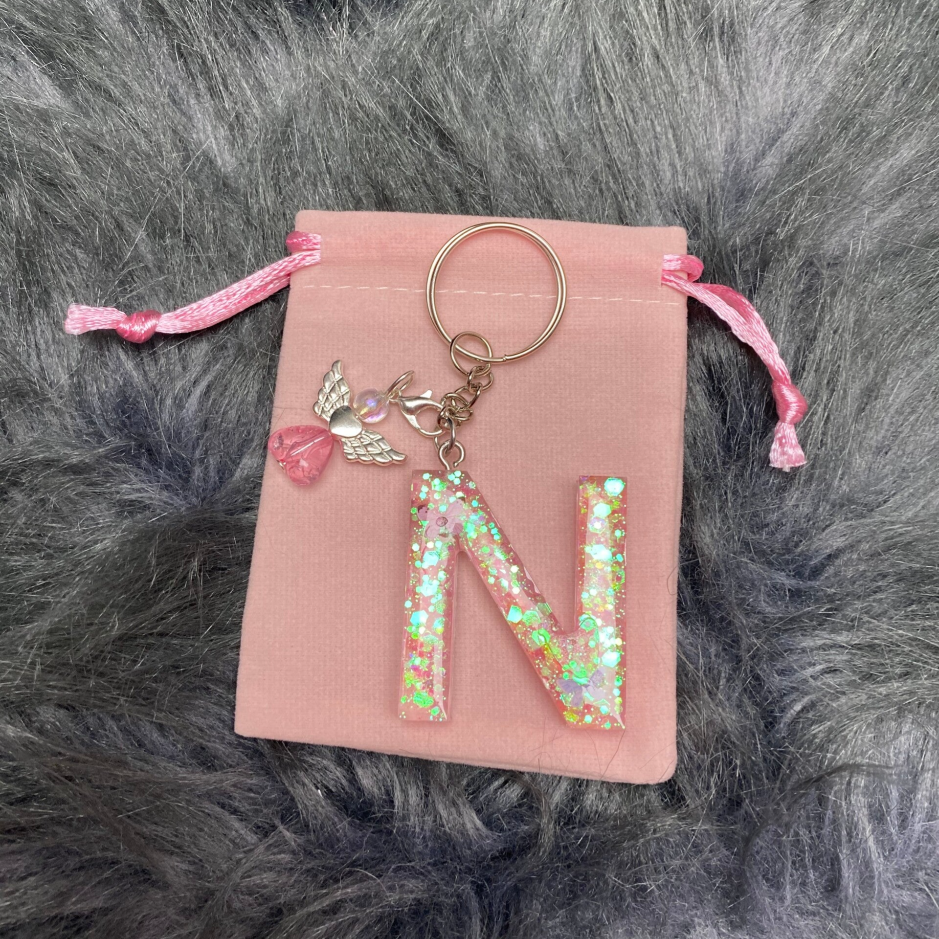 Handgemachte Schlüsselanhänger mit Schutzengel