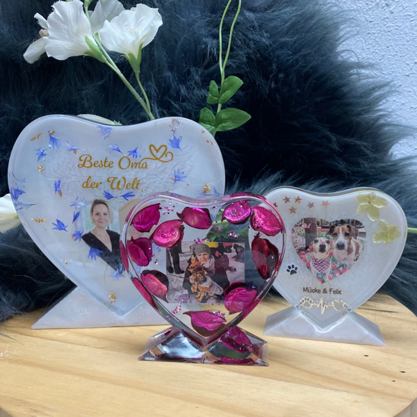 Kleines Herz in 2 Größen - Erinnerung, Hochzeit, Geburtstag, Taufe