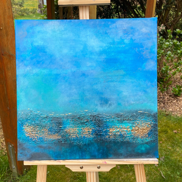 "Golden Silence" handgemaltes Bild auf Leinwand