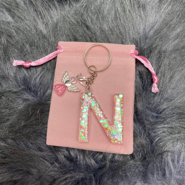 Handgemachte Schlüsselanhänger mit Schutzengel