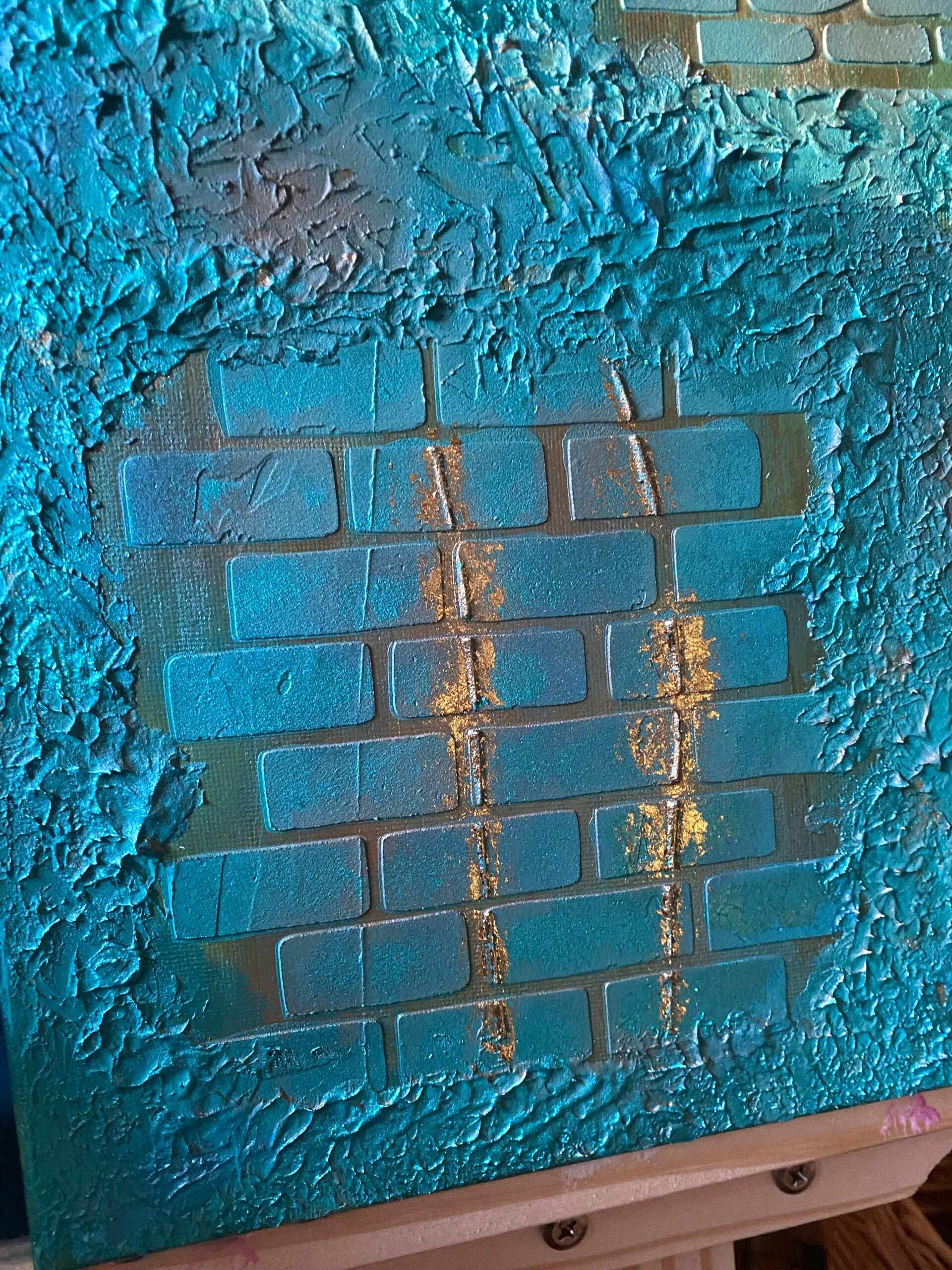 "Urban Reef" handgemaltes Bild auf Leinwand