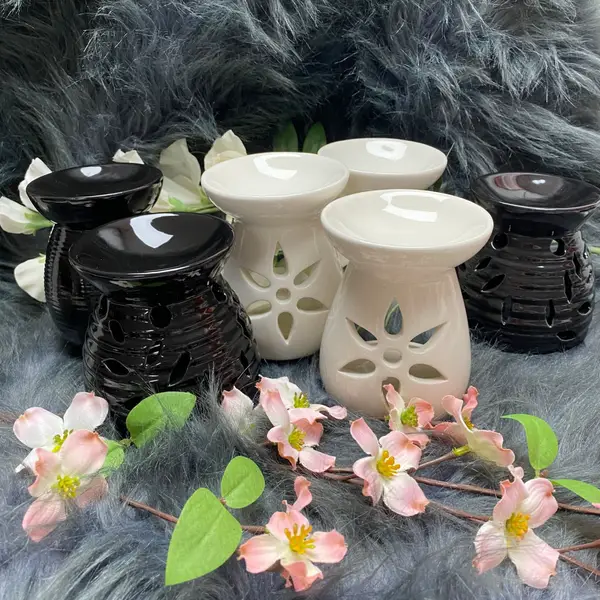 Kleine Duftlampe weiß zum Wachsschmelzen