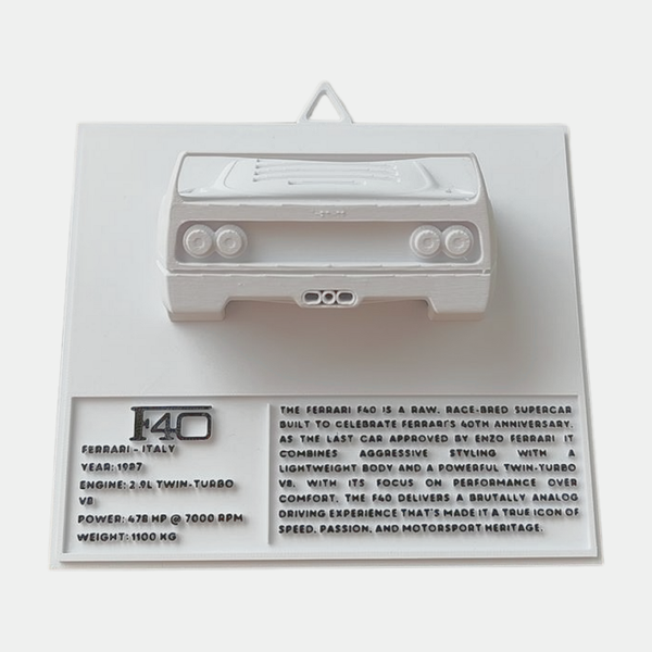 3D Bild im Stil "Ferrari F40"