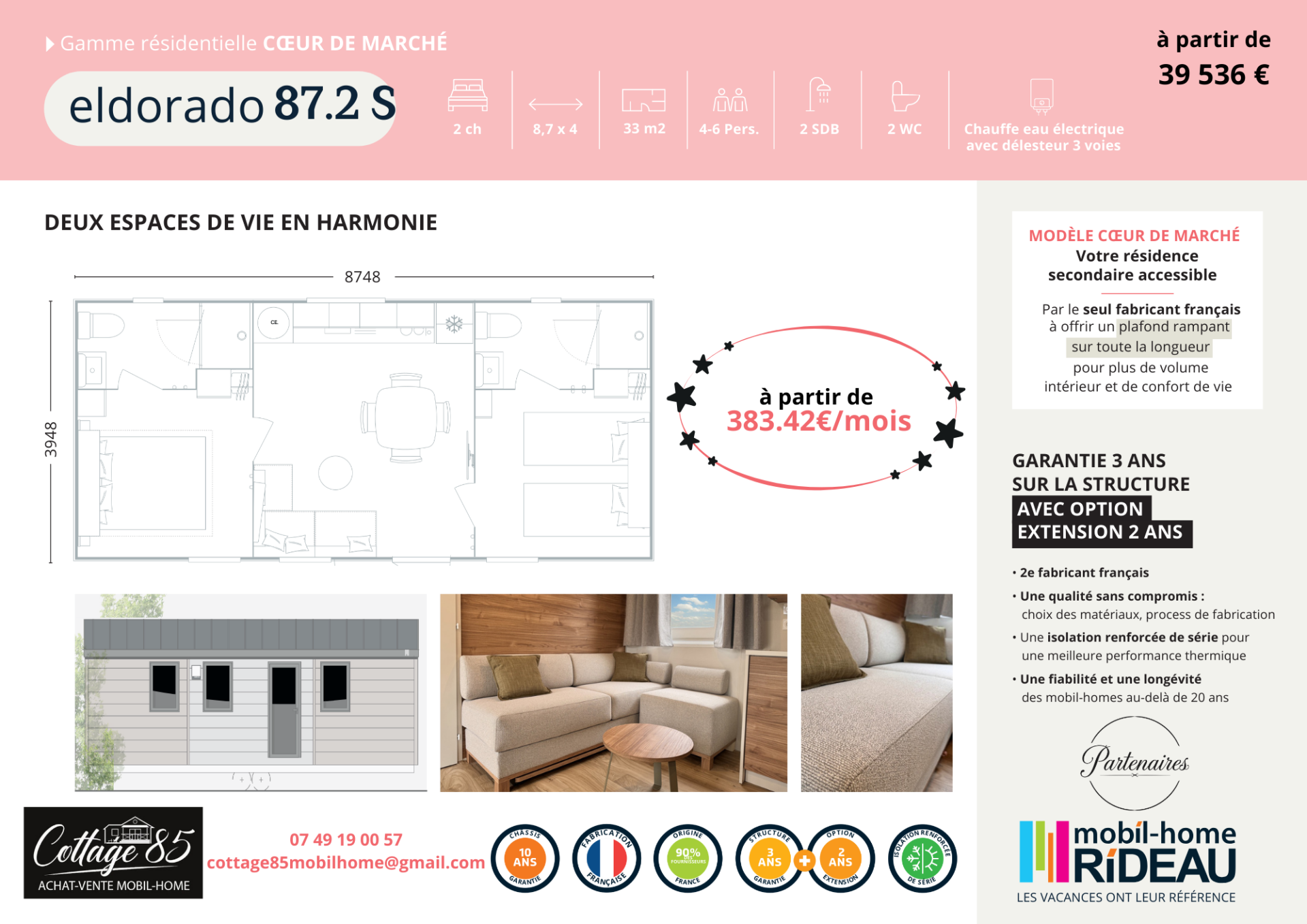 Rideau Eldorado 87.2 S 2026