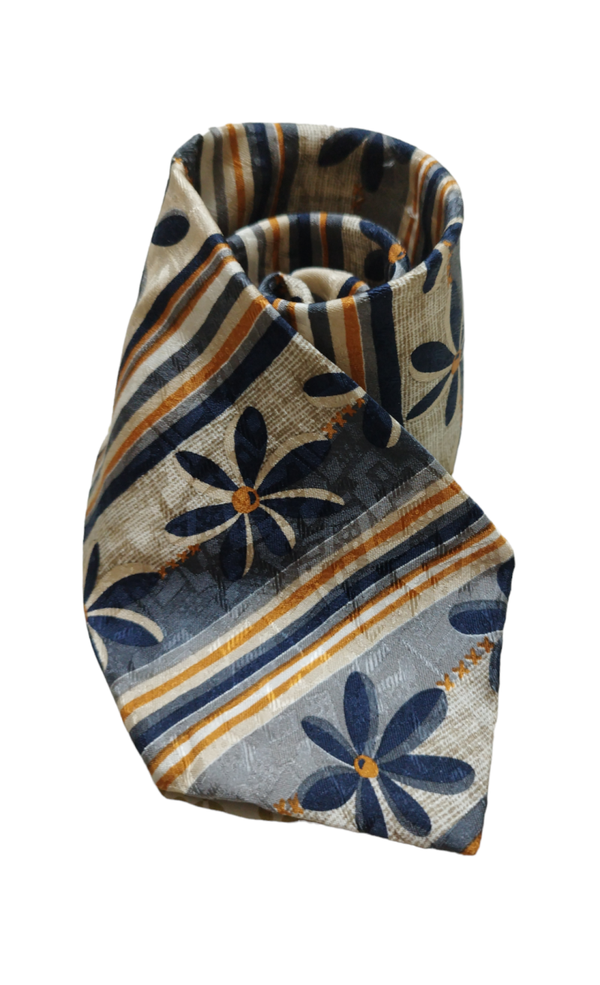 Cravate vintage 100% soie année 80